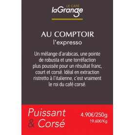 Etiquette silo à café - Au comptoir