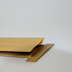 Sachet kraft avec barrette intégrée + fenêtre - 100g x 500