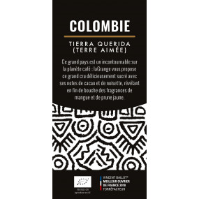 Café grain - Colombie Bio- Tierra Querrida - MOF - 3 kg