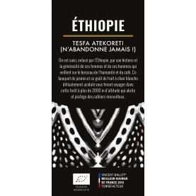 Etiquette silo à café - Ethiopie bio