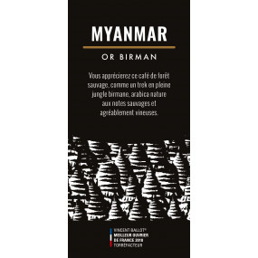 Etiquette silo à café - Myanmar