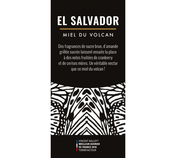 Etiquette silo à café - El Salvador