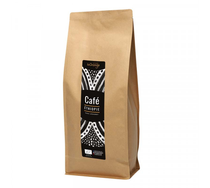 Café grain - Ethiopie Bio - Tesfa atekoret - MOF - 5 sachets de 800g