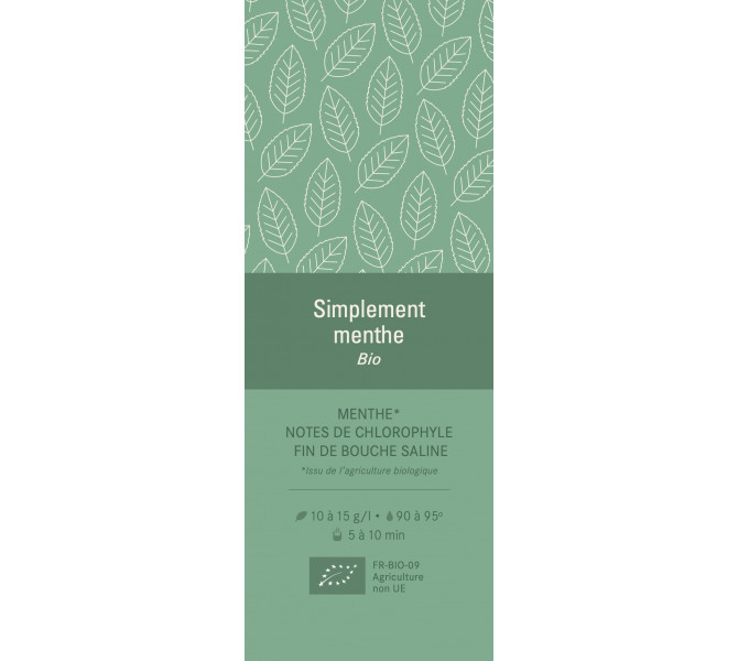 Aimant/sticker - Simplement menthe BIO