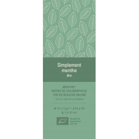 Aimant/sticker - Simplement menthe BIO
