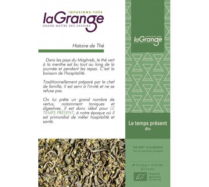 Le temps présent Bio