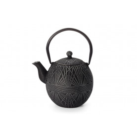 Théière fonte émaillée "Datong" - noire - 0.85l