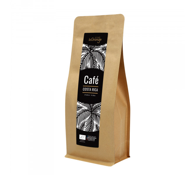 Café moulu  Costa Rica Bio  Pura Vida  MOF  5 sachets de 200g