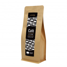 Café moulu - Le Cinq Bio - MOF - 5 sachets de 200g