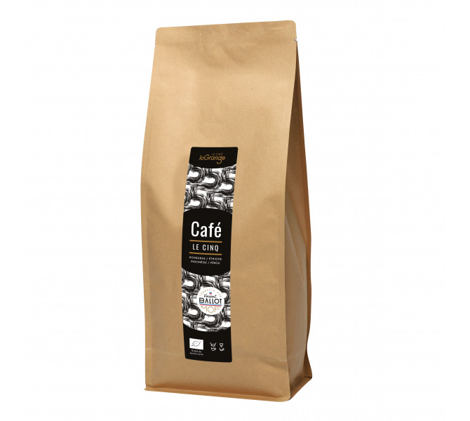 Café grain - LE CINQ - 5 sachets de 800g