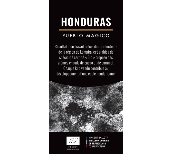 Etiquette silo à café - Honduras Bio