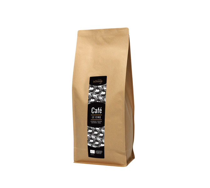 Café grain - LE CINQ - 5 sachets de 800g