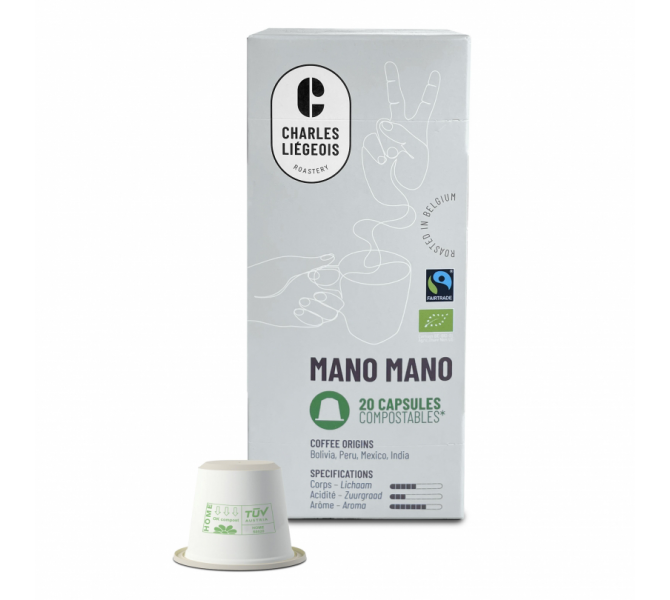 Capsules compostables Mano Mano
