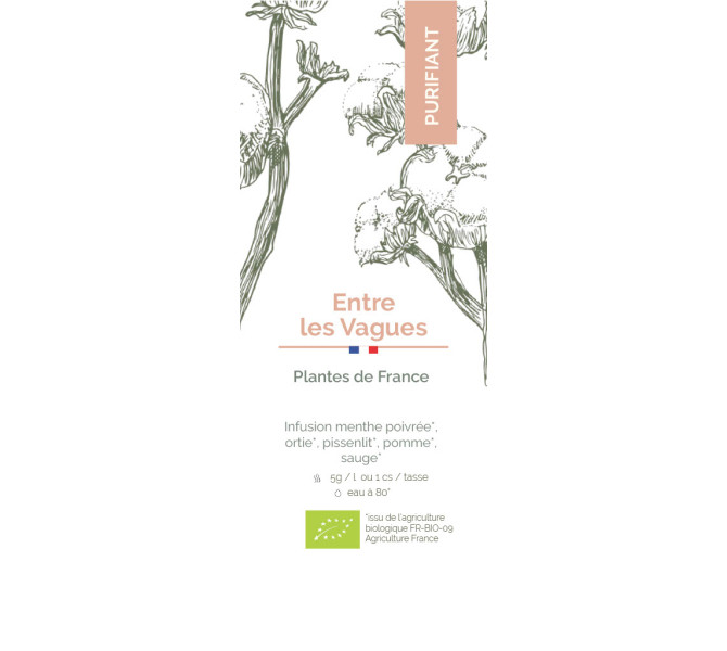 Etiquette Boite vrac - Entre les Vagues Bio