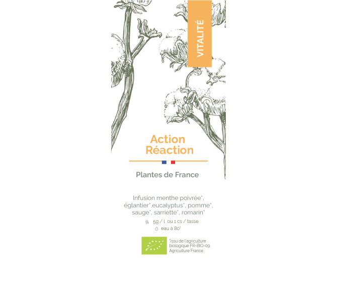 Etiquette Boite vrac - Action Réaction Bio