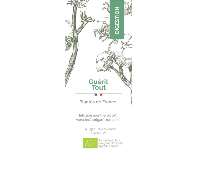 Etiquette Boite vrac - Guérit Tout Bio