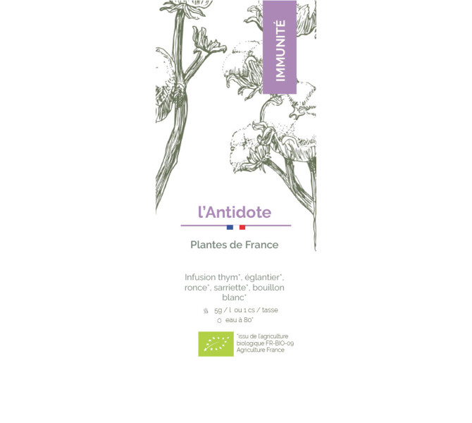 Etiquette Boite vrac - L'Antidote Bio