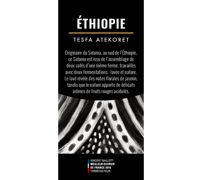 Etiquette silo à café - Ethiopie