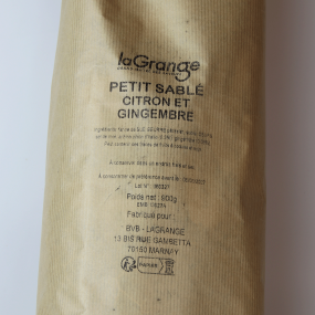 Petit sablé citron et gingembre laGrange - 900gr soit 150 pièces