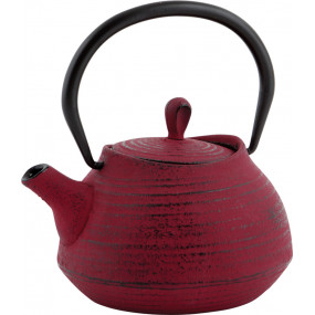 Théière fonte émaillée - rouge - 0,7l