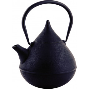 Théière fonte émaillée - noir - 1,1l