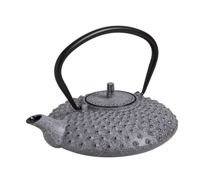 Théière fonte émaillée - gris - 0.8l